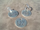 Engraved Large Round Dog Tag