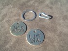 Engraved Medium Round Dog Tag